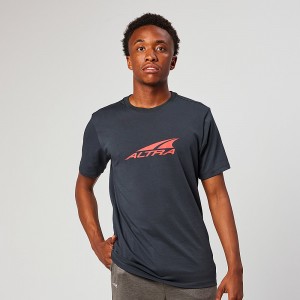 Black Altra EVERYDAY RECYCLED TEE Men's T-Shirt | Australia AL6389S54