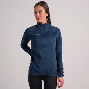 Blue Altra CORE 1/2 ZIP Women's Pullover | Australia AL7489Q45