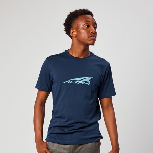 Blue Altra EVERYDAY RECYCLED TEE Men's T-Shirt | Australia AL8795P80