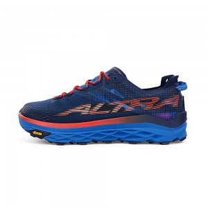 Blue / Red Altra MONT BLANC Men's Trail Running Shoes | Australia AL7831J16