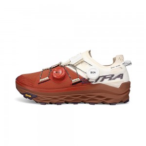 Burgundy Altra MONT BLANC BOA Men's Trail Running Shoes | Australia AL3018A31