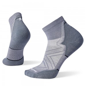 Deep Grey Altra SMARTWOOL RUN TARGETED CUSHION ANKLE Men's Socks | Australia AL1623J16