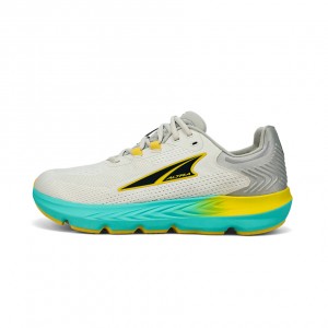 Gray / Yellow Altra PROVISION 7 Men's Road Running Shoes | Australia AL8537G07