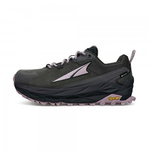 Grey / Black Altra OLYMPUS 5 HIKE LOW GTX Women's Trail Running Shoes | Australia AL6431X26