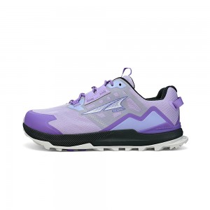 Grey / Purple Altra LONE PEAK ALL-WTHR LOW 2 Women's Hiking Shoes | Australia AL1579V73