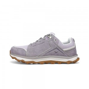 Grey / Purple Altra LP ALPINE Women's Hiking Shoes | Australia AL4781T40