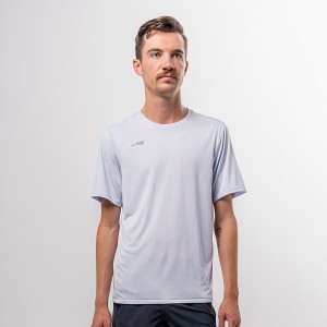 Light Blue Altra CORE SHORT SLEEVE TEE Men's T-Shirt | Australia AL1028W76