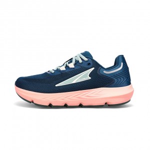 Navy / Pink Altra PROVISION 7 Women's Road Running Shoes | Australia AL6510M40