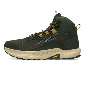 Olive Altra TIMP HIKER GTX Men's Trail Running Shoes | Australia AL0216B69