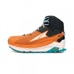 Orange / Grey Altra OLYMPUS 5 HIKE MID GTX Women's Trail Running Shoes | Australia AL7236J19