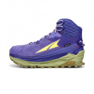 Purple Altra OLYMPUS 5 HIKE MID GTX Women's Hiking Boots | Australia AL1406D86