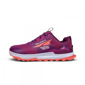 Purple / Orange Altra LONE PEAK 7 Women's Trail Running Shoes | Australia AL5062U04