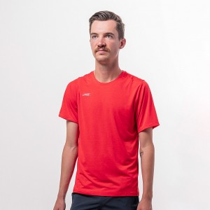 Red Altra CORE SHORT SLEEVE TEE Men's T-Shirt | Australia AL3786E84