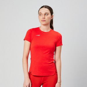 Red Altra CORE SHORT SLEEVE TEE Women's T-Shirt | Australia AL6025K21