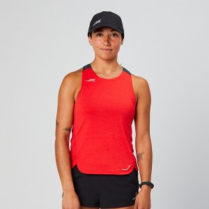 Red Altra VANISH Women's Tank Top | Australia AL9481Z51