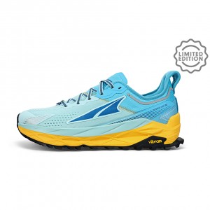 White / Blue Altra OLYMPUS 5 CHAMONIX Men's Trail Running Shoes | Australia AL2034K56