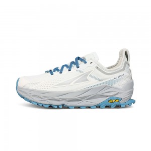 White / Blue Altra OLYMPUS 5 Women's Trail Running Shoes | Australia AL4361U65