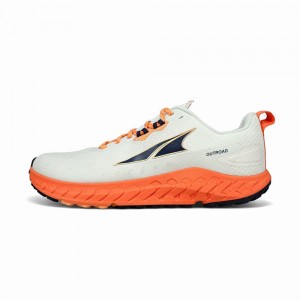 White / Orange Altra OUTROAD Men's Trail Running Shoes | Australia AL1987R94