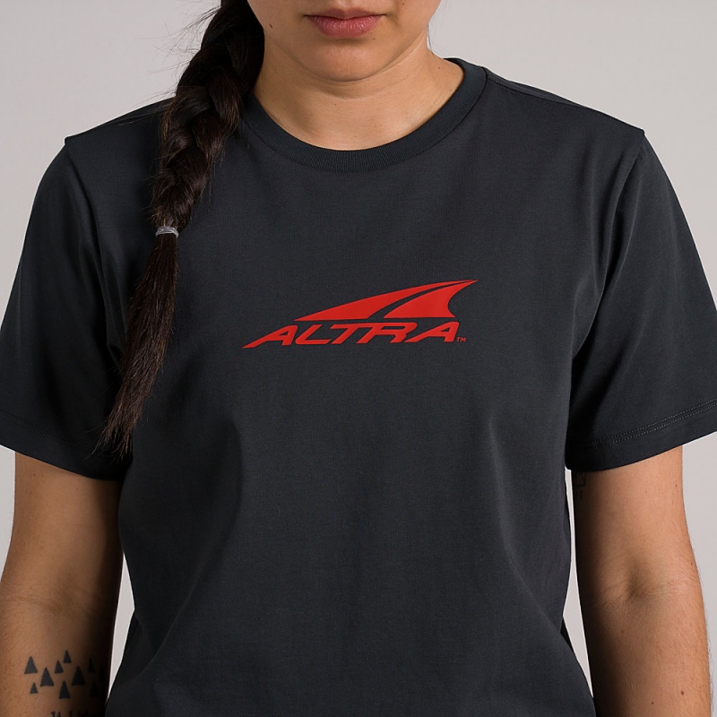 Black Altra EVERYDAY RECYCLED TEE Women's T-Shirt | Australia AL5102J25