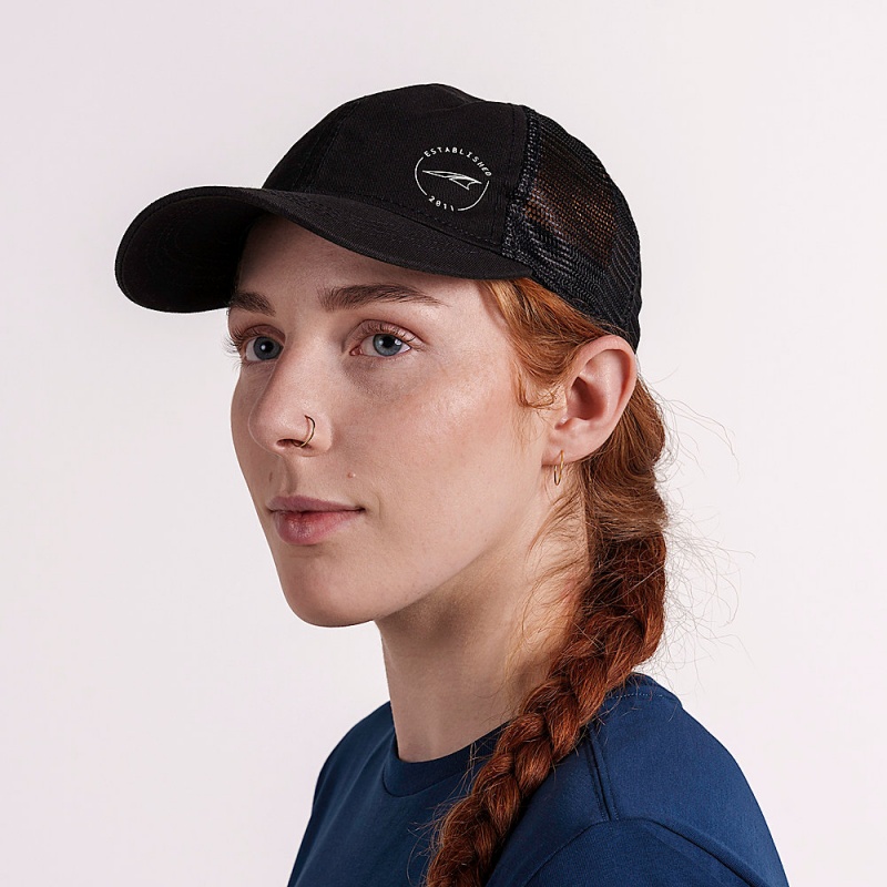 Black Altra LEGEND RUNNING TRUCKER Women's Hats | Australia AL0415J26