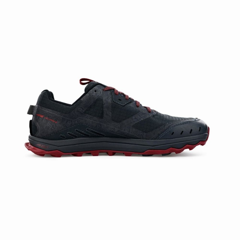 Black Altra LONE PEAK 6 Men's Trail Running Shoes | Australia AL2603U90