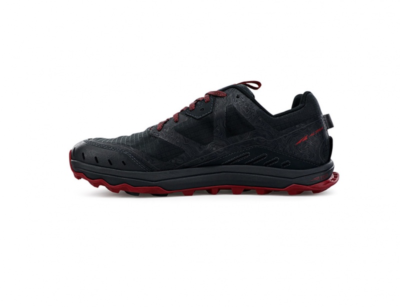 Black / Gray Altra LONE PEAK 6 WIDE Men's Trail Running Shoes | Australia AL1309P49