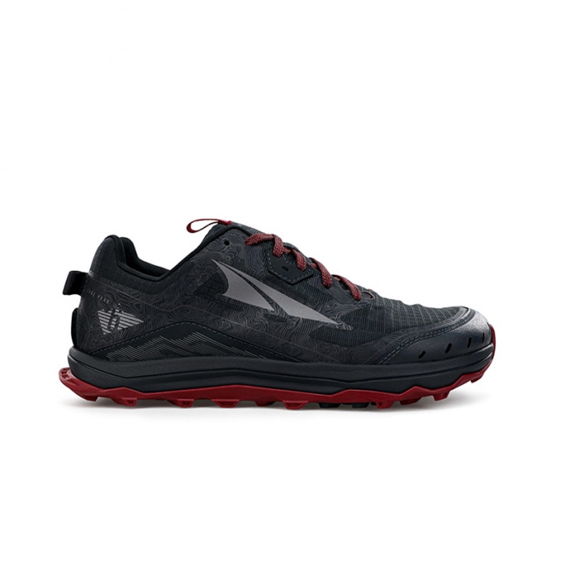 Black / Gray Altra LONE PEAK 6 WIDE Men\'s Trail Running Shoes | Australia AL1309P49