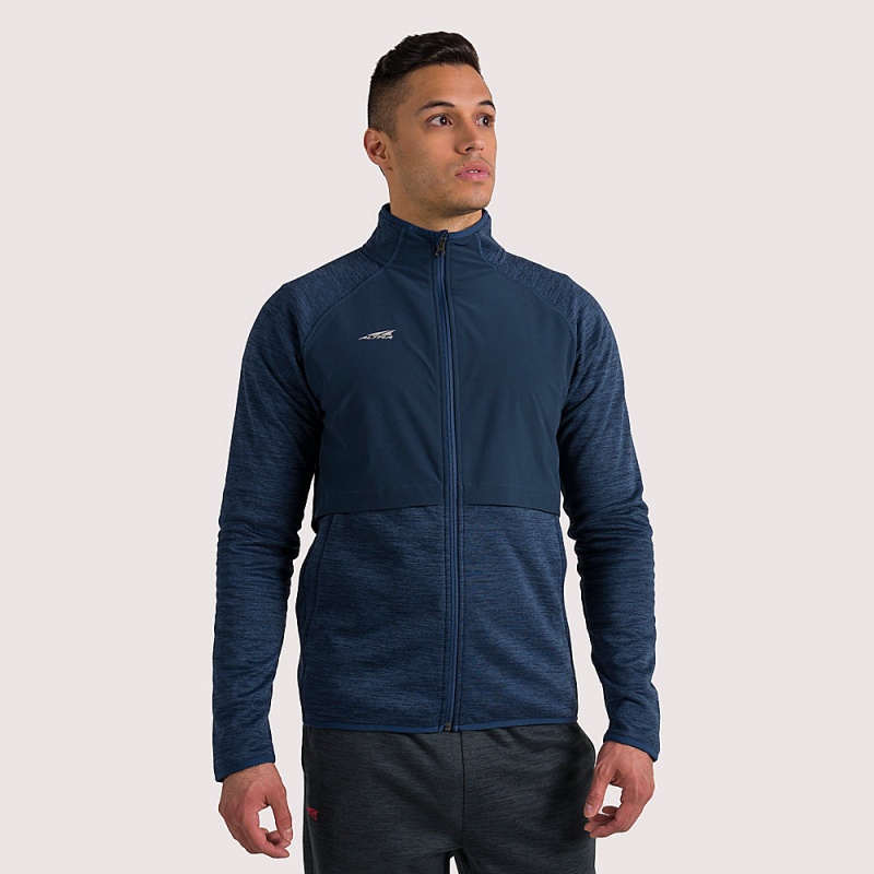 Blue Altra EVERYDAY HYBRID Men\'s Jackets | Australia AL3618Y26