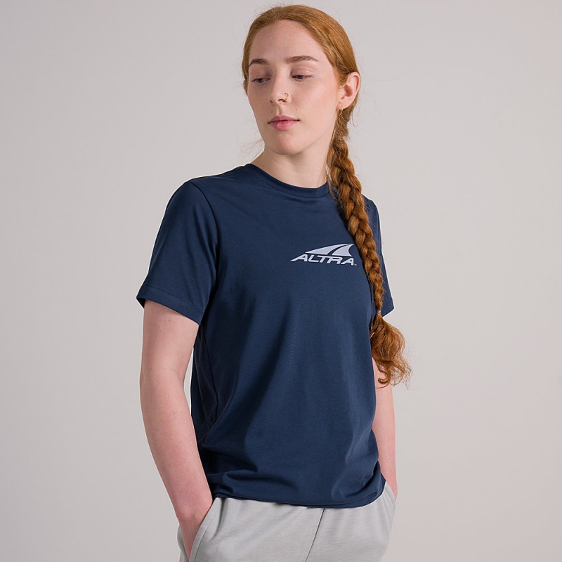 Blue Altra EVERYDAY RECYCLED TEE Women's T-Shirt | Australia AL4038H61