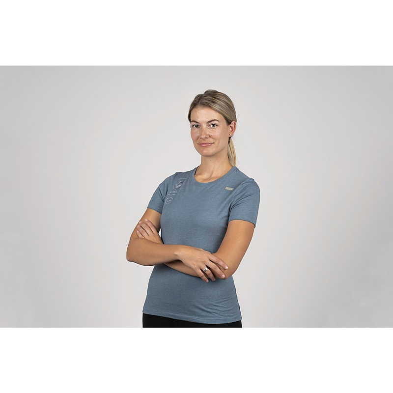 Blue Altra LEGEND SHORT SLEEVE Women's T-Shirt | Australia AL7034Y75