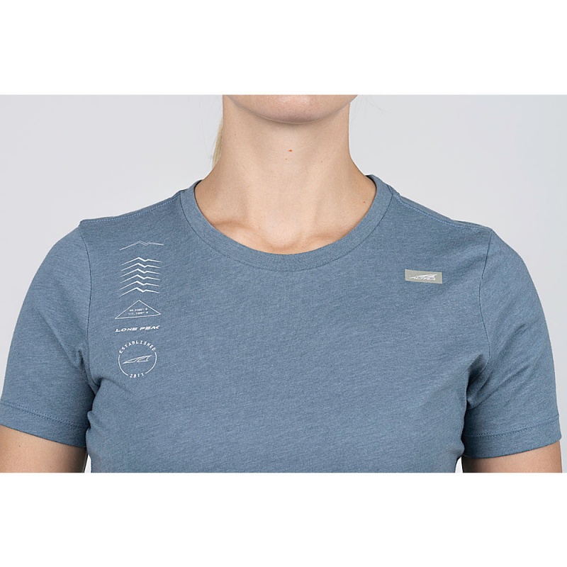 Blue Altra LEGEND SHORT SLEEVE Women's T-Shirt | Australia AL7034Y75