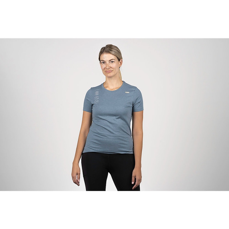 Blue Altra LEGEND SHORT SLEEVE Women\'s T-Shirt | Australia AL7034Y75