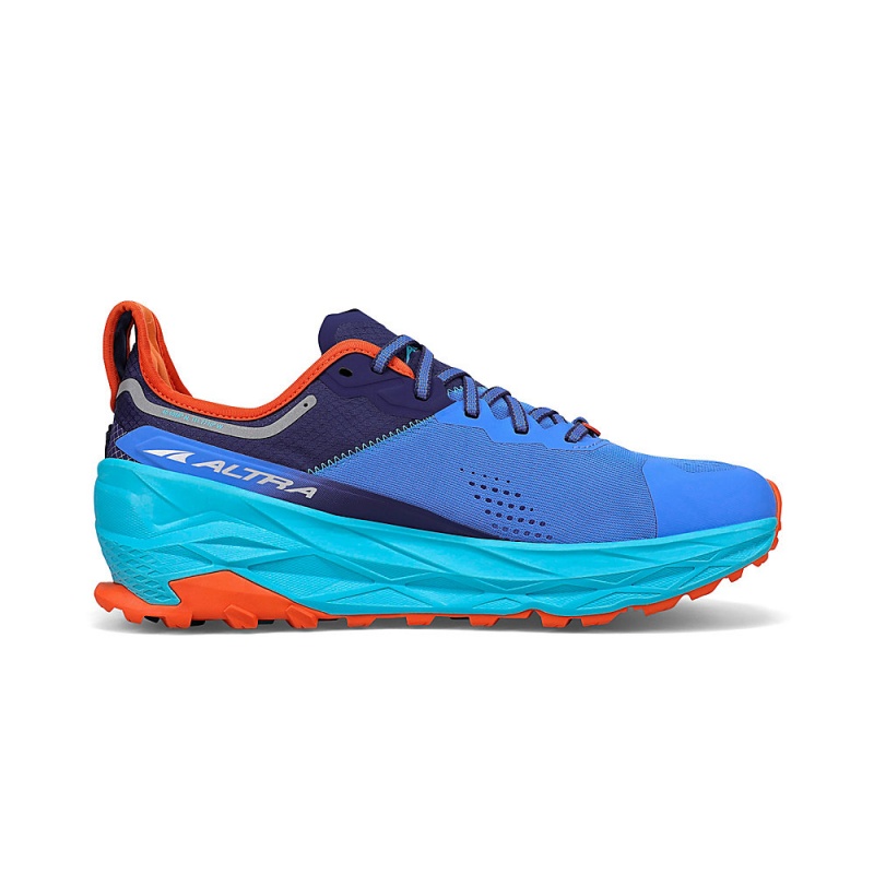 Blue Altra OLYMPUS 5 Men's Trail Running Shoes | Australia AL9371P08