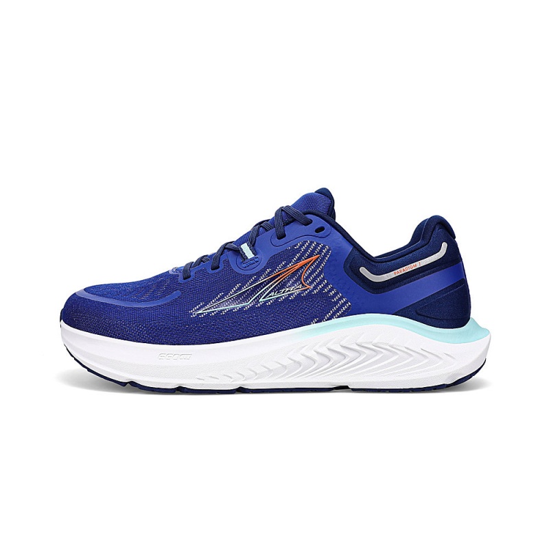 Blue Altra PARADIGM 7 Men\'s Road Running Shoes | Australia AL6759H70