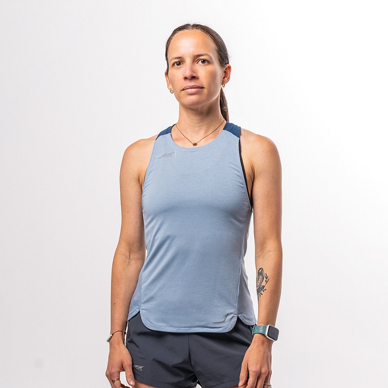 Blue Altra VANISH Women\'s Tank Top | Australia AL6021L08