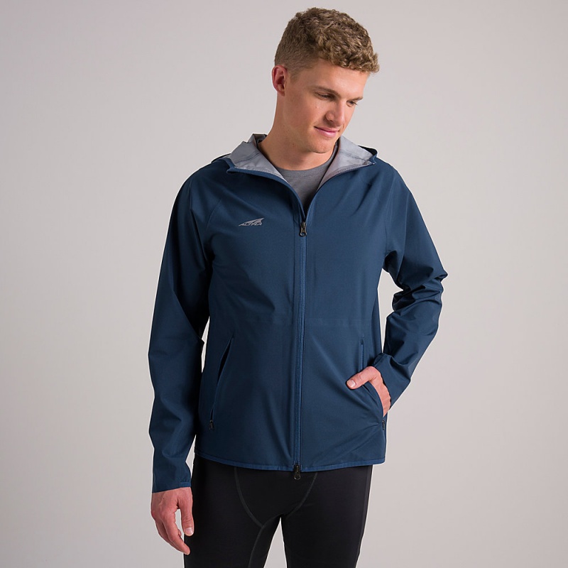 Blue Altra WATERPROOF RUN Men's Jackets | Australia AL4105P37