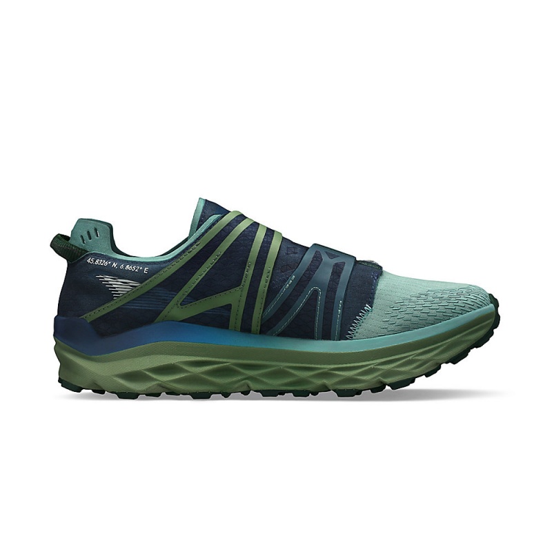 Blue / Green Altra MONT BLANC BOA Women's Trail Running Shoes | Australia AL6501U94