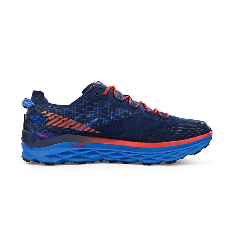 Blue / Red Altra MONT BLANC Men's Trail Running Shoes | Australia AL7831J16