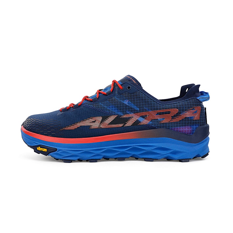 Blue / Red Altra MONT BLANC Men\'s Trail Running Shoes | Australia AL7831J16