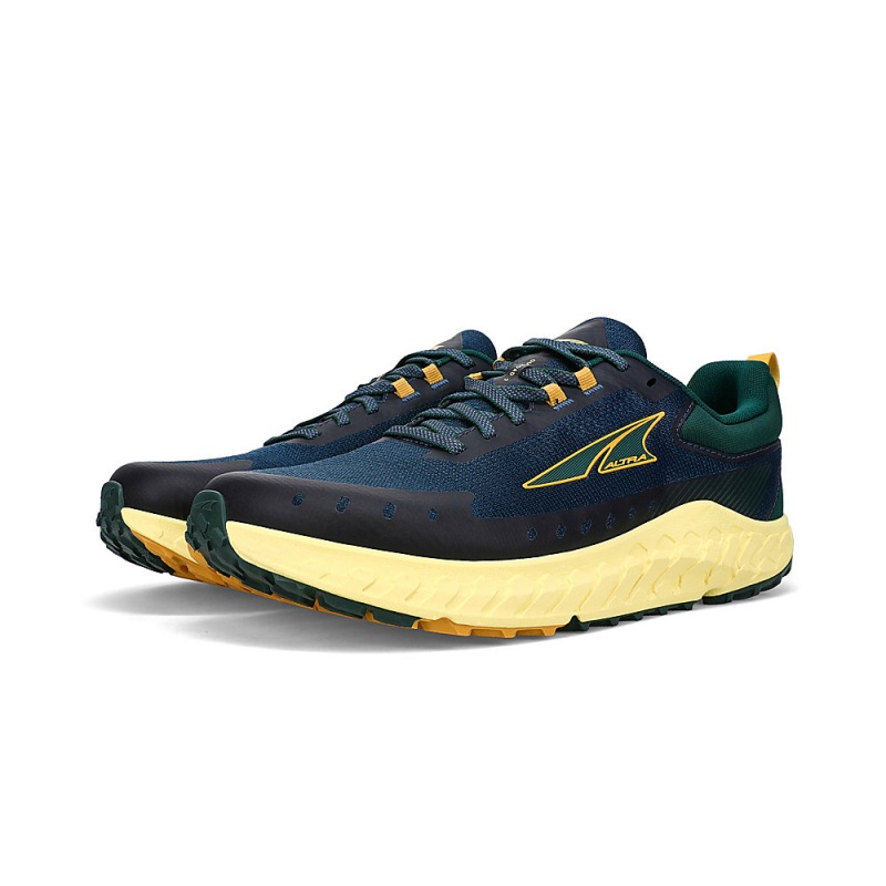 Blue / Yellow Altra OUTROAD 2 Men's Trail Running Shoes | Australia AL1457C61