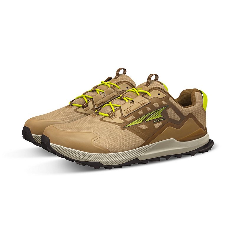 Brown Altra LONE PEAK ALL-WTHR LOW 2 Men's Trail Running Shoes | Australia AL3098X65