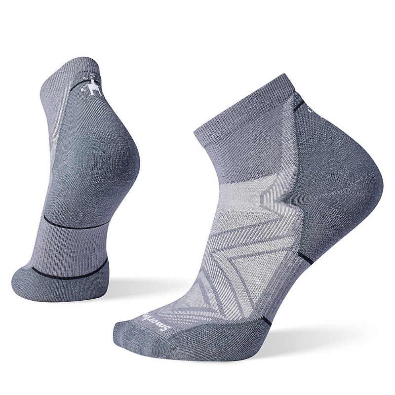 Deep Grey Altra SMARTWOOL RUN TARGETED CUSHION ANKLE Men\'s Socks | Australia AL1623J16