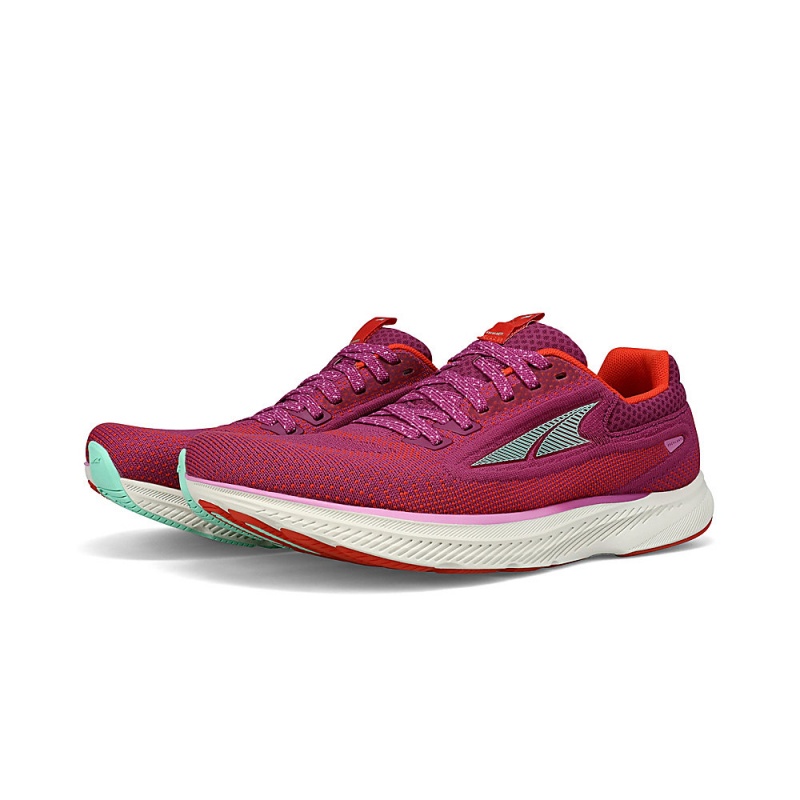 Fuchsia / Mint Altra ESCALANTE 3 Women's Road Running Shoes | Australia AL1940K05