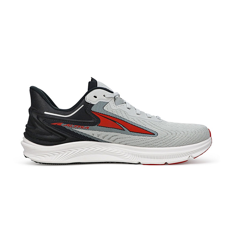 Gray / Red Altra TORIN 6 Men's Road Running Shoes | Australia AL1753N34