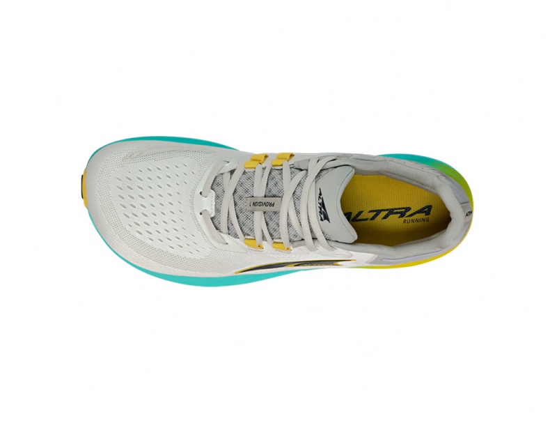 Gray / Yellow Altra PROVISION 7 Men's Road Running Shoes | Australia AL8537G07