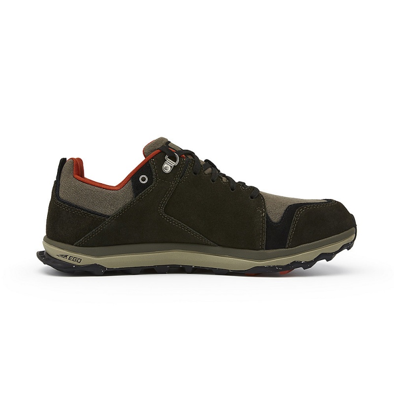 Green Altra LP ALPINE Men's Hiking Shoes | Australia AL2370E93