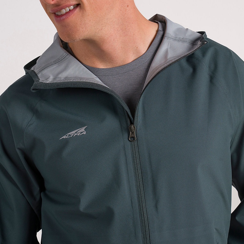 Green Altra WATERPROOF RUN Men's Jackets | Australia AL4706A01