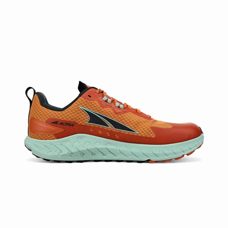 Green / Orange Altra OUTROAD Men's Trail Running Shoes | Australia AL4215E43