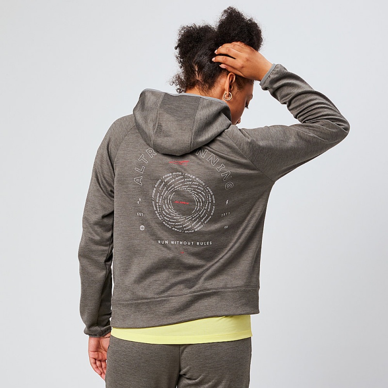 Grey Altra RUN WITHOUT RULES Women's Hoodie | Australia AL8215T80