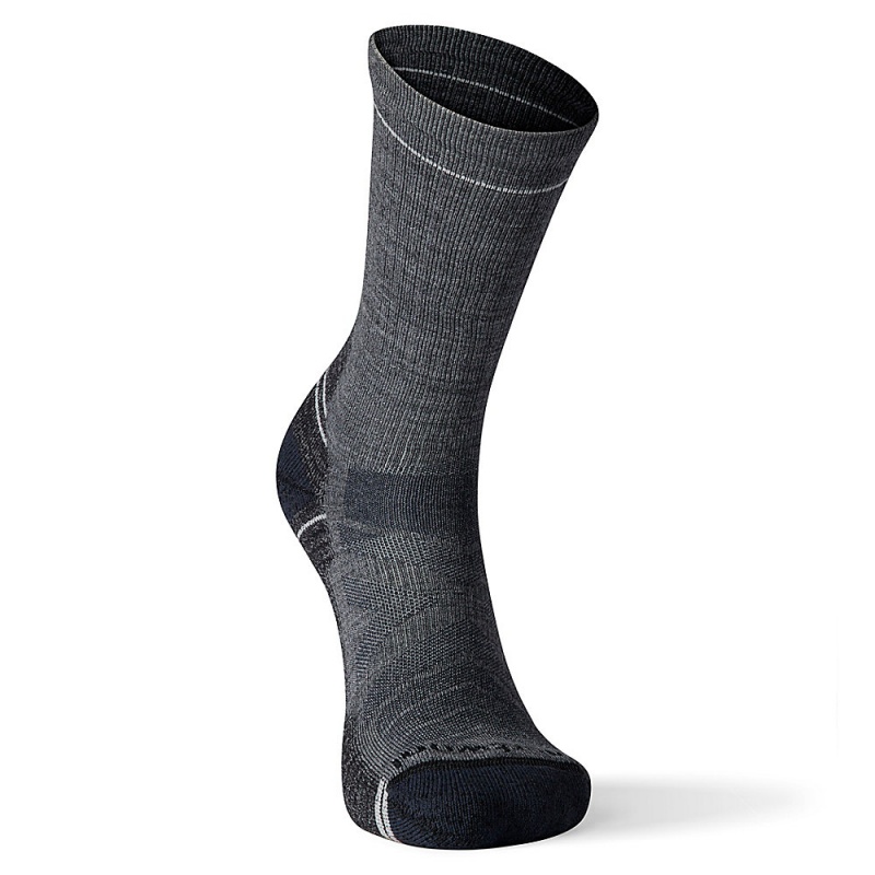 Grey Altra SMARTWOOL HIKE LIGHT CUSHION CREW Men's Socks | Australia AL9628X29